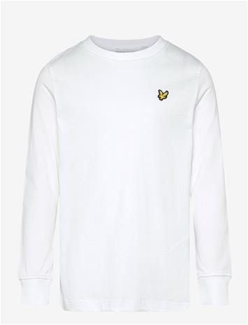 LYLE & SCOTT Plain Ls T-Shirt - WHITE - 122-128