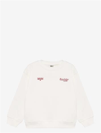DAILY 7 Oversized Sweater Artwork - EGRET - 116