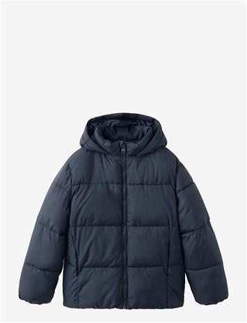 MANGO Hood Puffer Coat - NAVY - 122