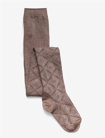 MP DENMARK Freja Glitter Tights - COCA MOCHA - 80
