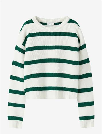 NAME IT Nkfvnilla Ls Sh Knit - CLOUD DANCER - 116