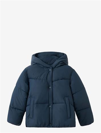 MANGO Hood Puffer Coat - NAVY - 152