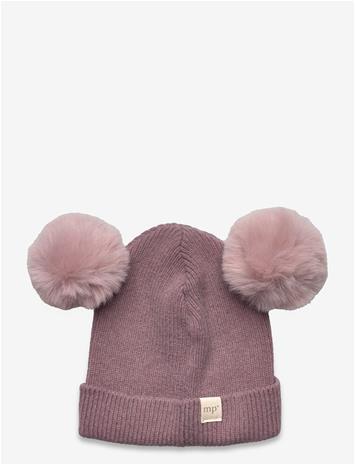 MP DENMARK Bergen Hat - Pompons - GRAPE SHAKE - 47/49
