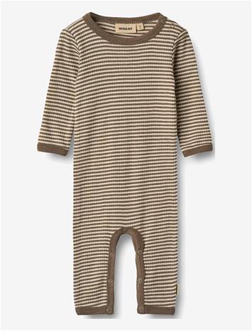 WHEAT Wool Jumpsuit Haven - WOOD STRIPE - 62
