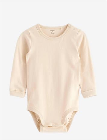 LINDEX Bodysuit - LIGHT BEIGE - 86