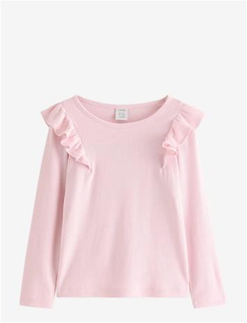 LINDEX Long-Sleeved Top - LIGHT PINK - 98