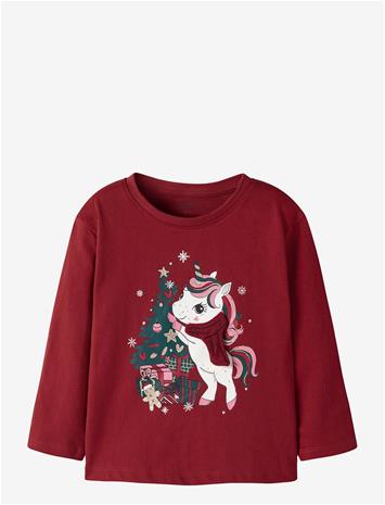 NAME IT Nmfrepoler Ls Nreg Top Box - RED DAHLIA - 98