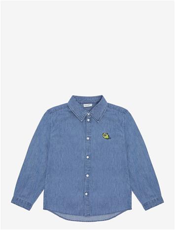 MINYMO Shirt Chambray - MOONLIGHT BLUE - 140