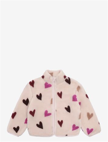 MINYMO Teddy Jacket Aop W. Lining - HUSHED VIOLET - 110