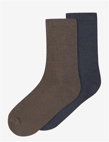 NAME IT Nkmwak Wo/Bl 2P Sock - MOREL - 34-36