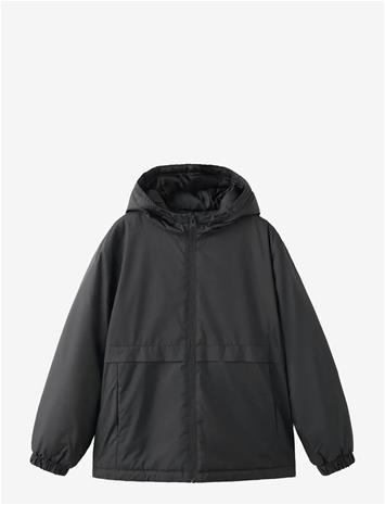 MANGO Hood Puffer Coat - BLACK - 146