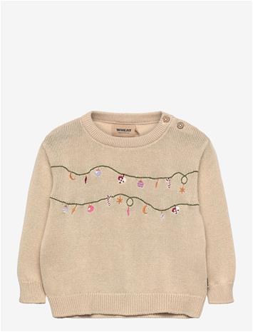 WHEAT Knit Pullover Embr. Lisa - OFFWHITE - 68