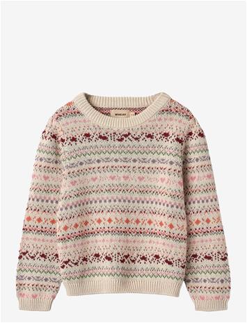 WHEAT Jacquard Pullover Olga - MULTI - 98