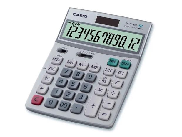 Casio laskin DF-120ECO