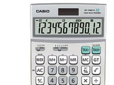 Casio laskin DF-120ECO