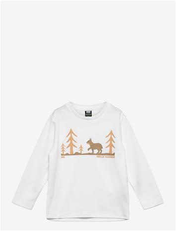 HELLY HANSEN K Hh Tech Graphic Ls Top - WHITE - 116