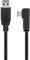 Pro USB-C™ to USB A 3.0 cable 90° black 1m – kuva 8