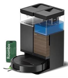 iRobot Roomba Plus 575 Combo Roboter + AutoWash Dock, Pussiton, Musta, Pyöreä, Pölypussi, Lataus, Purification, EPA