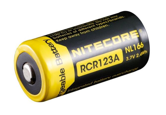 Nitecore NL166 CR123 2,7Wh akkuparisto, Otsa- ja taskulamput