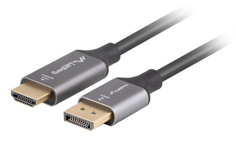Lanberg Displayport to Hdmi 1.8m 4k sovitinkaapeli