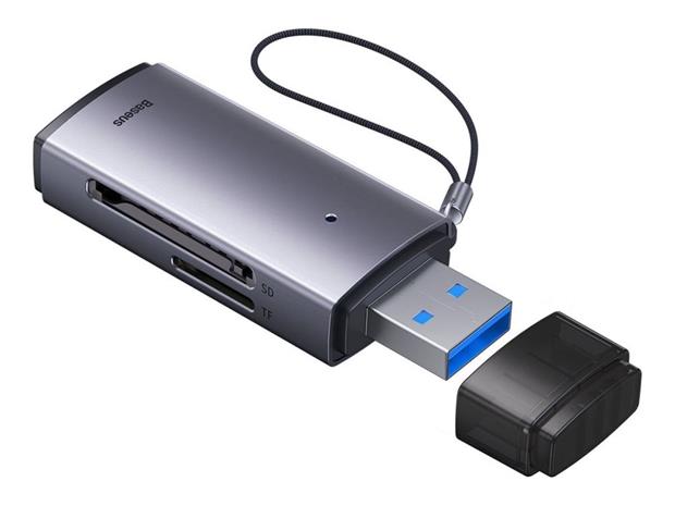 Kortinlukija SD/TF USB Lite Series, harmaa – kuva 5/5