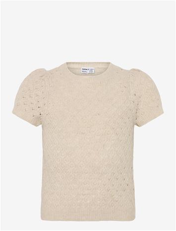 NAME IT Nkfbeate Ss Knit Top - NACREOUS CLOUD - 122-128