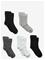 MINYMO Ankle Sock - Rib (5-Pack) - BLACK - 23\26 – kuva 2