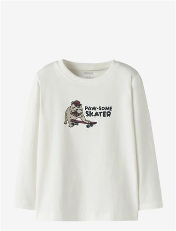 NAME IT Nmmvux Ls Top - CLOUD DANCER - 104