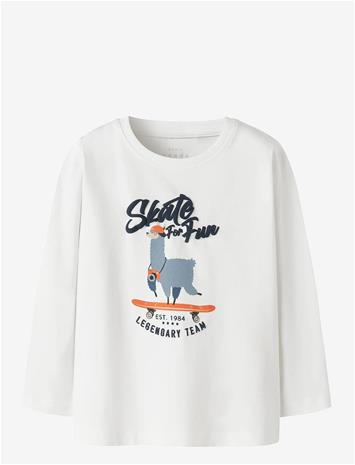 NAME IT Nmmvux Ls Top - BRIGHT WHITE - 98 – kuva 2/2