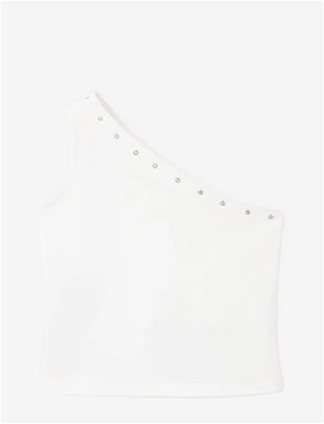 MANGO Asymmetric Eyelets Top - NATURAL WHITE - 152 – kuva 2/2