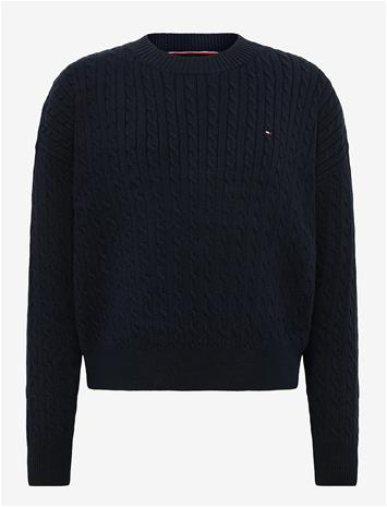 TOMMY HILFIGER Cable Sweater - DARK NIGHT NAVY - 44