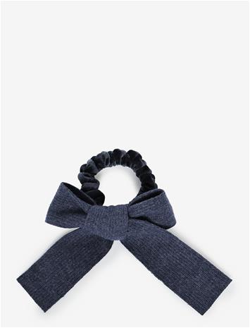 MANGO Bow Scrunchie - NAVY - One Size