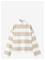 MANGO Oversized Striped Polo Sweatshirt - LT PASTEL BROWN - 152 – kuva 2