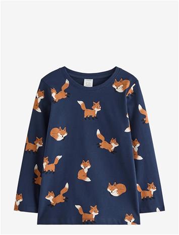 LINDEX Long-Sleeved Top - NAVY - 110