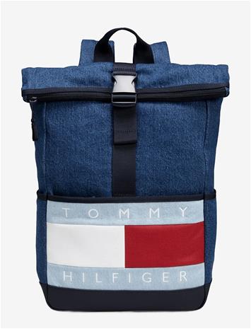 TOMMY HILFIGER Heritage Denim Backpack - DENIM MEDIUM - One Size