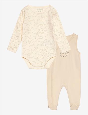 FIXONI Body Ls W.romper - OATMEAL - 44