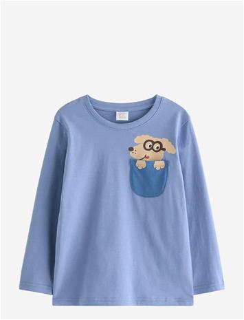 LINDEX Long-Sleeved Top - BLUE - 92 – kuva 4/4