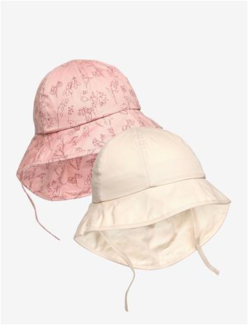 EN FANT Summer Hat W. String 2-Pack - MISTY ROSE - 2-4Y