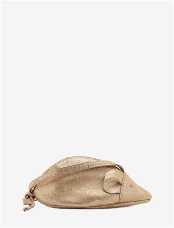 MANGO Mouse Leather Handbag - LT PASTEL BROWN - One Size