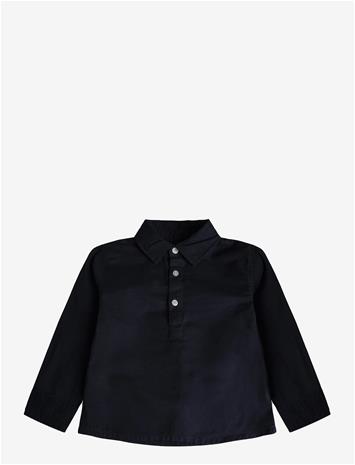 MANGO Cotton Denim Shirt - NAVY - 110