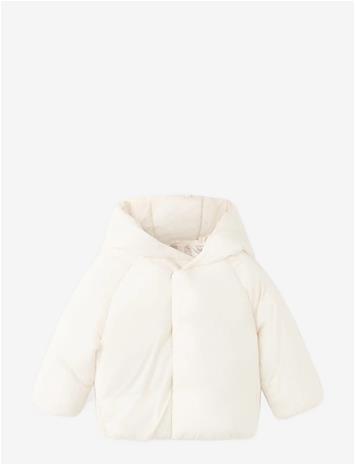 MANGO Hooded Coat - NATURAL WHITE - 92