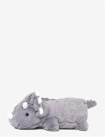 MANGO Dinosaur Hair Pouch - GREY - One Size