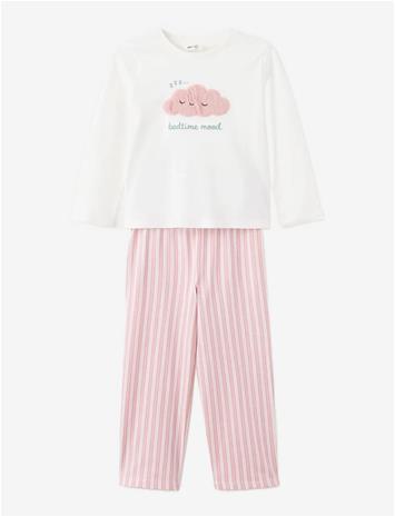 MANGO Full Cloud Cotton Pyjama Set - NATURAL WHITE - 104