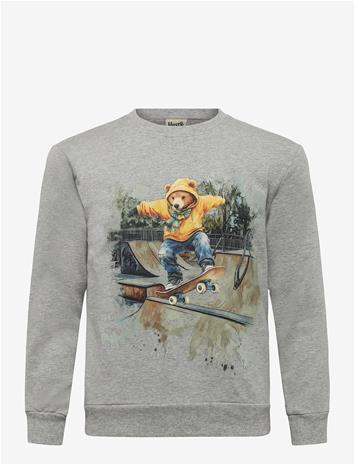 HUST & CLAIRE Hcsejer Skating Bear - GREY MELANGE - 98