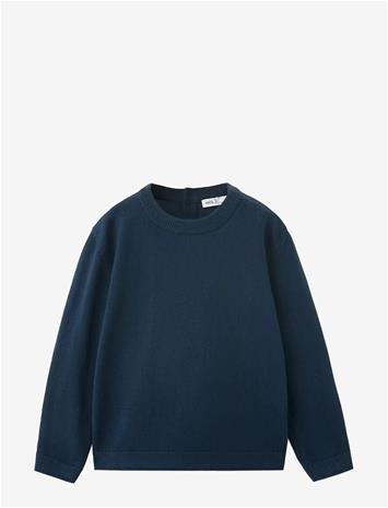 MANGO Medium-Knit Cotton Sweater - NAVY - 92