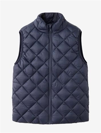 MANGO Diamond Quilted Waistcoat - NAVY - 128