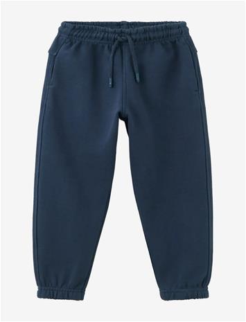 MANGO 100% Cotton Jogger Trousers - NAVY - 110