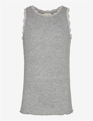 SOFIE SCHNOOR YOUNG Astridsy Top - GREY MELANGE - 176