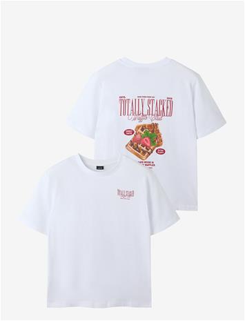 LMTD Nlntaffle Ss L Top - BRIGHT WHITE - 170-176