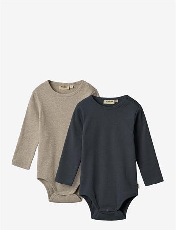 WHEAT 2 Rib Body L/S Spencer - NAVY - 68